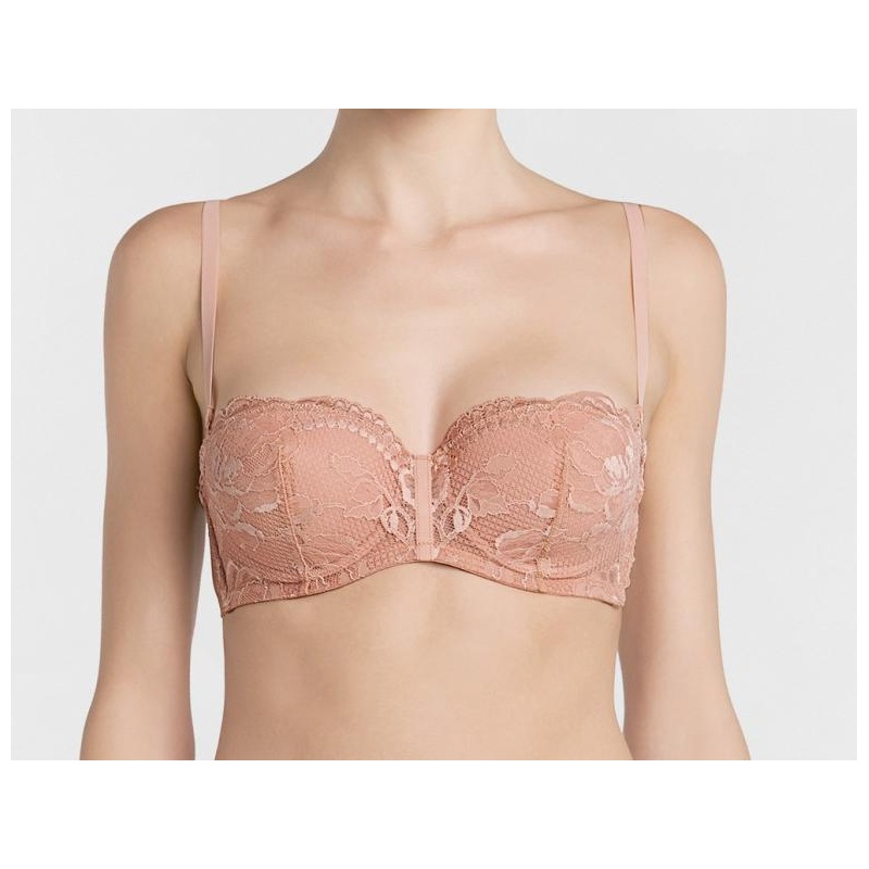 Brigitta La Perla balconette rintaliivi rose @