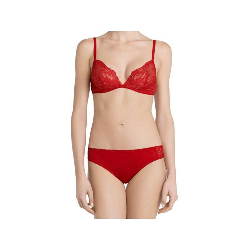 Brigitta La Perla triangle bra red @