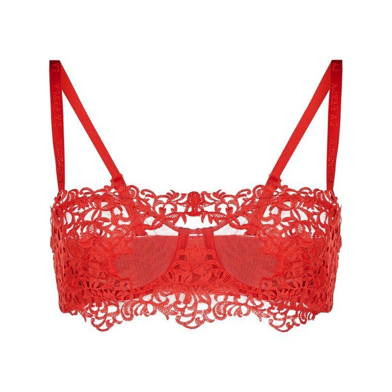 Petit Macrame La Perla bra red @