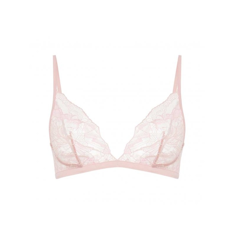 Butterfly La Perla wireless triangle bra pink @