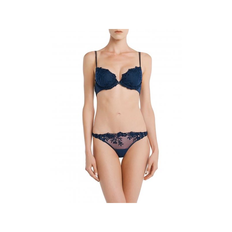 Romantic Zephyr La Perla push up bra denim @