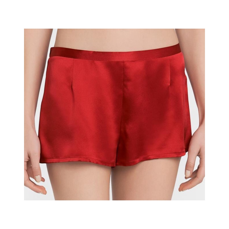 Silk boxer shorts red