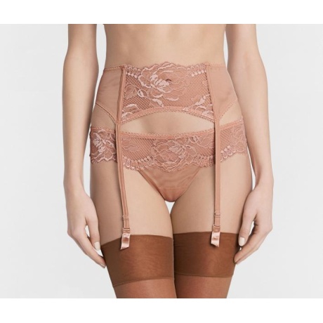 Brigitta La Perla  suspender belt rose