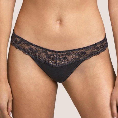 Raven string brief dark gray