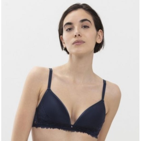 Luxurious soft spacer triangle bra dark blue BLACK FRIDAY.