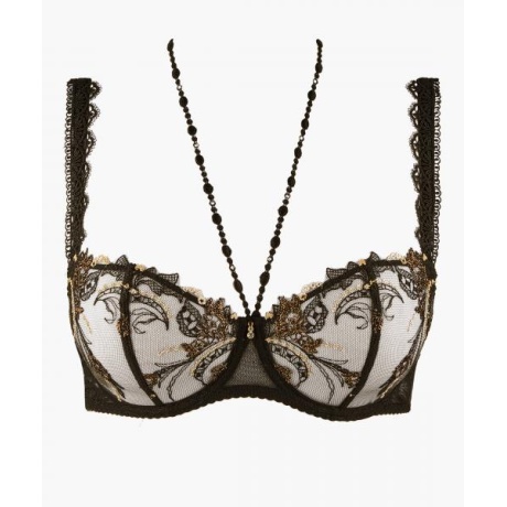 Aubade Amour balconette underwired  bra black 
