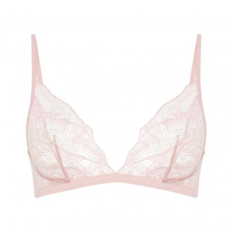 Butterfly La Perla бюстгальтер с треугольными чашечками розового цвета