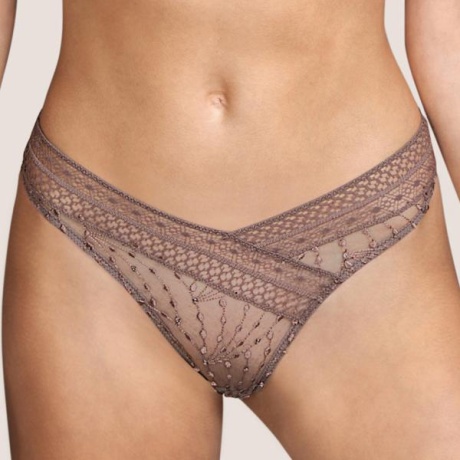 Vaughan lace thong brief kakao 
