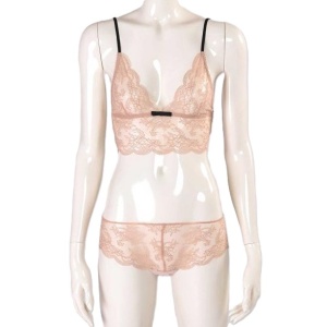 Antique Allure lace gift set nude