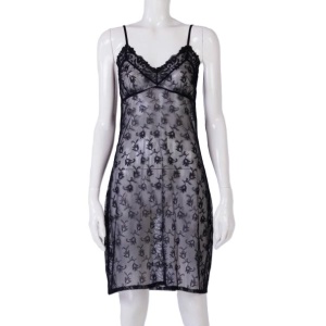 La Belle époque lace slip dress black