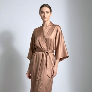 Antique Allure siidist KIMONO SILK Café
