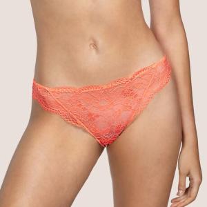 Turqueta lace brief coral Papaya