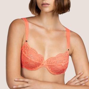 Turquetta lace underwired bra coral Papaya