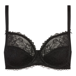 Fabulous underwired lace bra, black