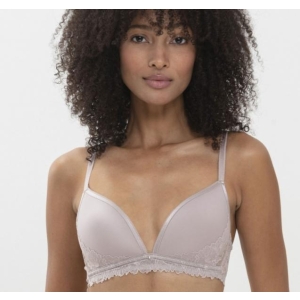 Luxurious soft spacer triangle bra dusty rose 