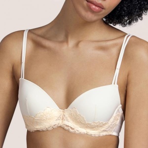 Eden Rock push up plunge rinnahoidja vintage natural ivory C75