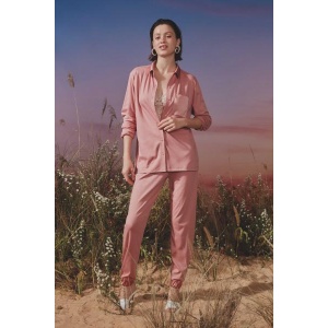 Sleepsation Bio Cotton pajama pants berry cream
