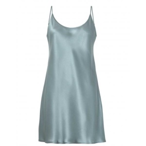 Silk La Perla nightdress frosty green