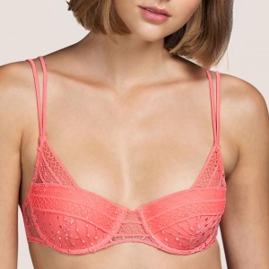 Vaughan bra balconett coral