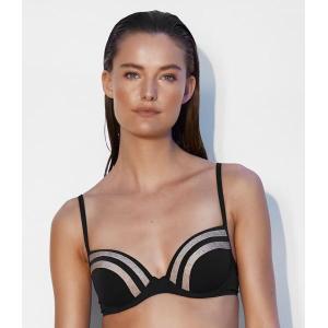 Construction bikini bra black