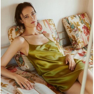 Silk La Perla nightdress olive