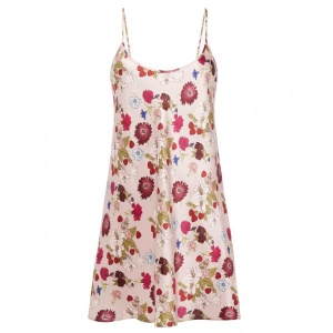 Silk La Perla nightdress rose print
