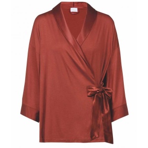 Glam trikotaažist jakk terrakota