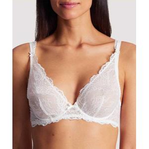 Aubade Dance triangle underwired plunge bra white