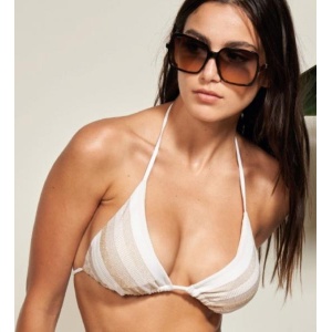 Max Mara Astrid  triangle bikini bra ivory