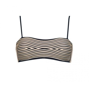 Pirates bandeau bikini bra top stripes