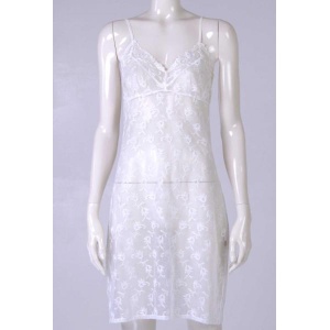 La Belle époque lace slip dress white