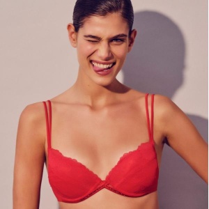 Gaga push up  bra red