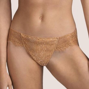 Ella classic lace brief gold