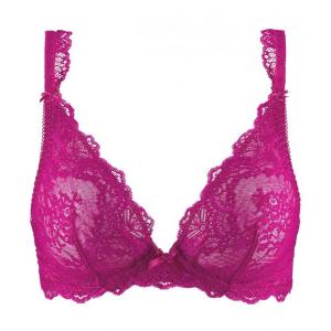 Aubade Dance triangle underwired plunge bra fuchsia