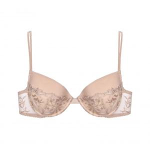 La Belle Epoque plunge push up bra beige
