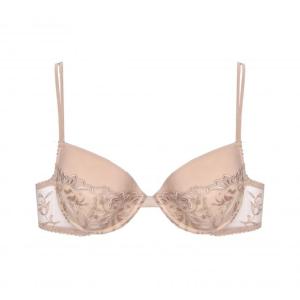 La Belle Epoque plunge push up bra beige