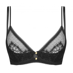 Maison Close plunge bra black 