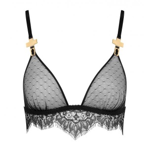 Maison Close triangle bra Divine black