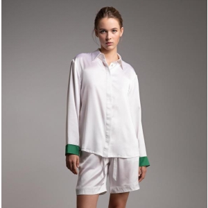 Karmen Pedaru silk pyjamas white