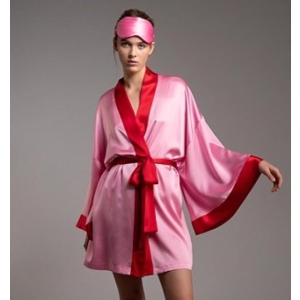 Karmen Pedaru шелковый халат розовый