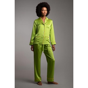 Karmen Pedaru silk pyjamas green
