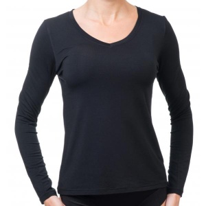 Modal long sleeve shirt black