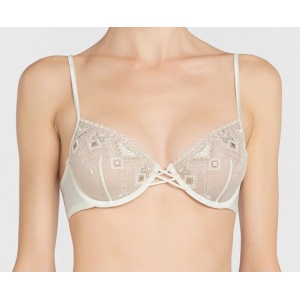 Neo Goth La Perla underwired bra ivory B70